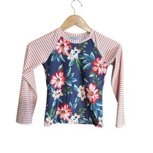 Oopsie Daisy Size 10, Long Sleeve Rash guard Floral